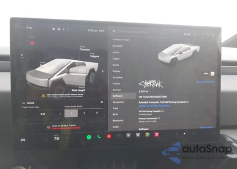 2025 Tesla Cybertruck All-Wheel Drive z USA, uszkodzony, nr VIN 7G2CEHED4SA072598